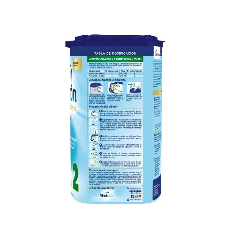 Almiron Advance+ Pronutra 2 800 G 3 Almiron Advance+ Pronutra 2 800 G - Imagen 3