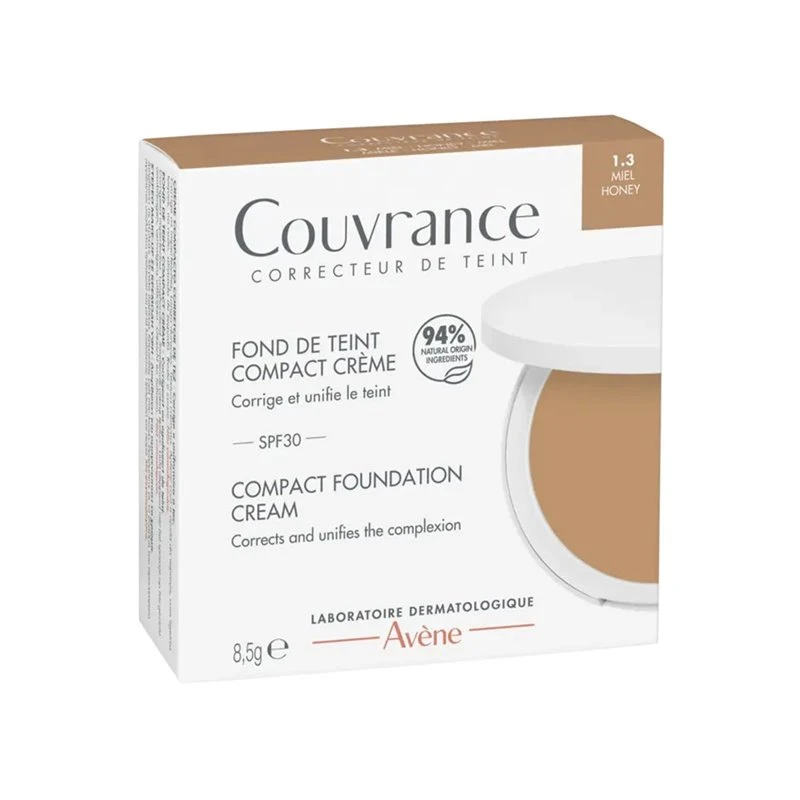 Avène Couvrance Crema Compacta SPF30 8.5 G 1.3 Miel 1 Avène Couvrance Crema Compacta SPF30 8.5 G 1.3 Miel