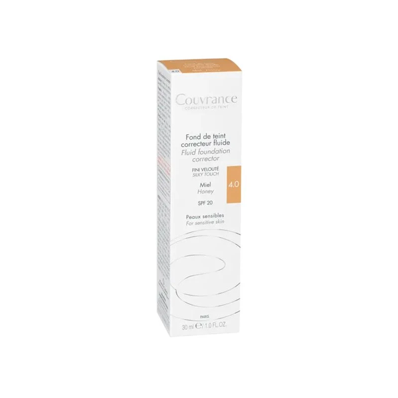 Avène Avene Couvrance Maquillaje Fluido SPF20 30ml Miel 4.0 1 Avène Avene Couvrance Maquillaje Fluido SPF20 30ml Miel 4.0
