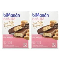 Bimanan Beslim Sabor Toffee Caramelo 2x10 Barritas Duplo