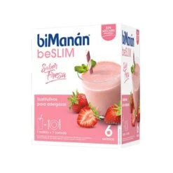 Bimanan Sustitutive Batido De Fresa 55 G 6 Sobres