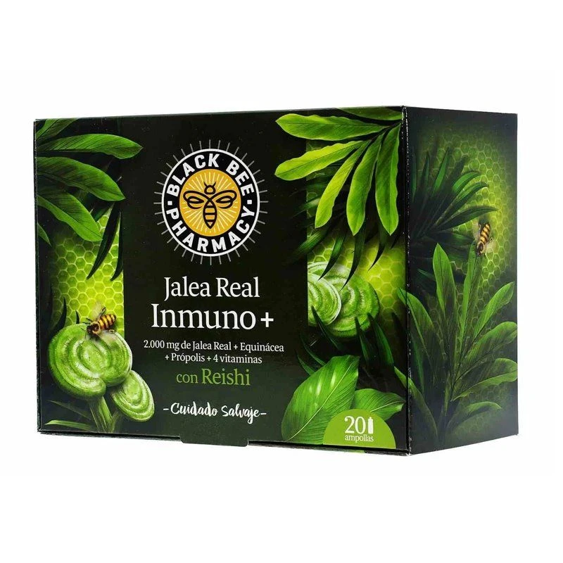 Black Bee Pharmacy Jalea Inmuno+ Con Reishi 20 Viales 10Ml 1 Black Bee Pharmacy Jalea Inmuno+ Con Reishi 20 Viales 10Ml