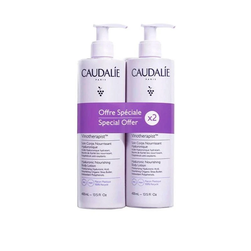 Caudalie Vinotherapist Tratamiento Hialuronico 2x400Ml 1 Caudalie Vinotherapist Tratamiento Hialuronico 2x400Ml