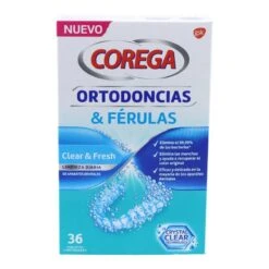 Corega Ortodoncias & Ferulas 36 Tabletas Limpiadoras