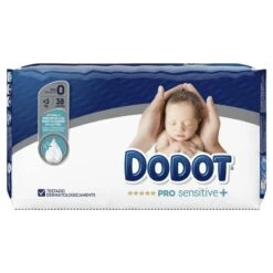 Dodot Pro Sensitive Talla 0 Menos 3 Kg 38 Pañales