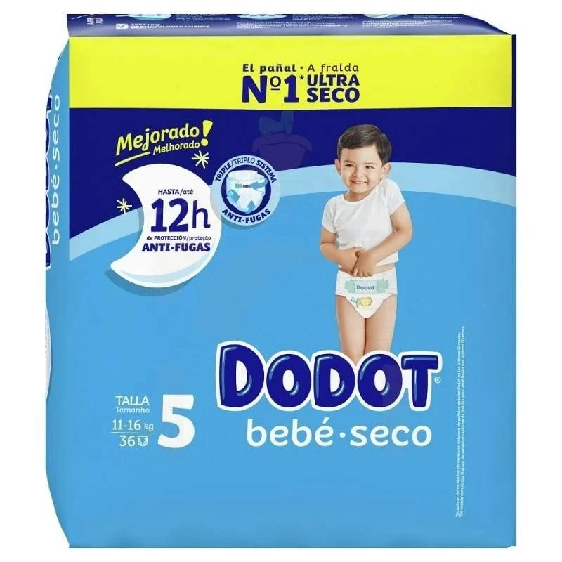 Dodot Ultraseco Talla 5 11-16Kg 36 Pañales 1 Dodot Ultraseco Talla 5 11-16Kg 36 Pañales