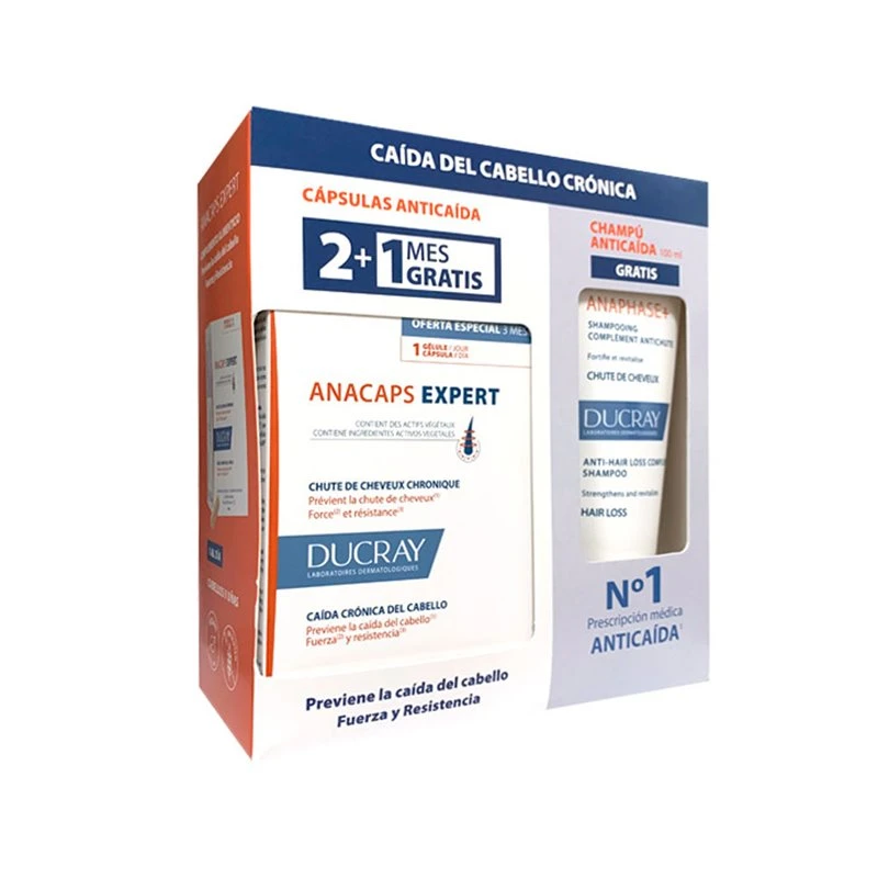 Ducray Anacaps Expert 90 Capsulas Anaphase Champu 100Ml 1 Ducray Anacaps Expert 90 Capsulas Anaphase Champu 100Ml