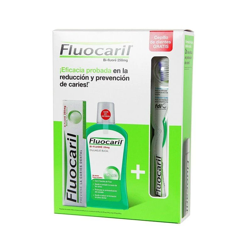 Fluocaril Pasta Dentifrica 125ml + Colutorio 500Ml + Cepillo 1 Fluocaril Pasta Dentifrica 125ml + Colutorio 500Ml + Cepillo
