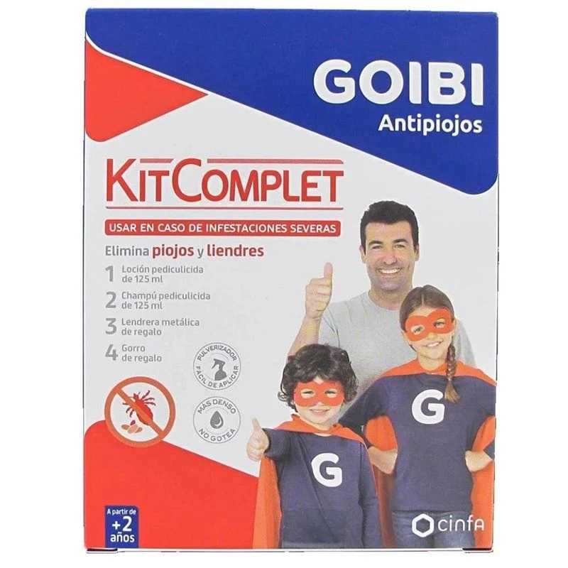 Goibi Antipiojos Kit Complet (Loción 125Ml + Champú 125Ml) 1 Goibi Antipiojos Kit Complet (Loción 125Ml + Champú 125Ml)