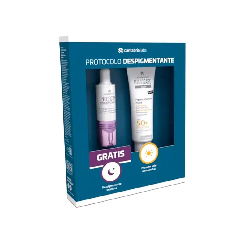Heliocare 360º Pigment Solution Fluid Spf50+ 50Ml + Neoretin Concentrate 10Ml 1 Heliocare 360º Pigment Solution Fluid Spf50+ 50Ml + Neoretin Concentrate 10Ml