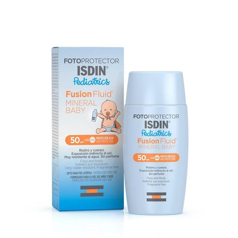 Isdin Fotoprotector Fluid Mineral Baby Pedriatrics SPF50 50Ml 1 Isdin Fotoprotector Fluid Mineral Baby Pedriatrics SPF50 50Ml