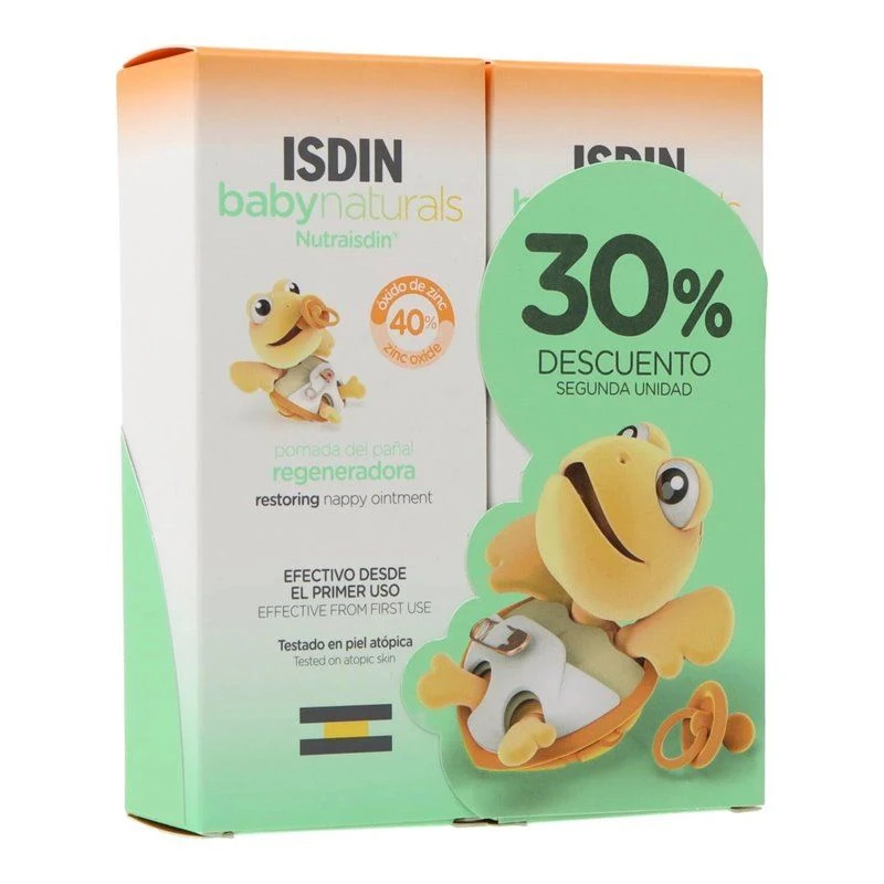 Isdin Nutraisdin Baby ZN Pomada Regeneradora 2x50Ml Duplo 1 Isdin Nutraisdin Baby ZN Pomada Regeneradora 2x50Ml Duplo