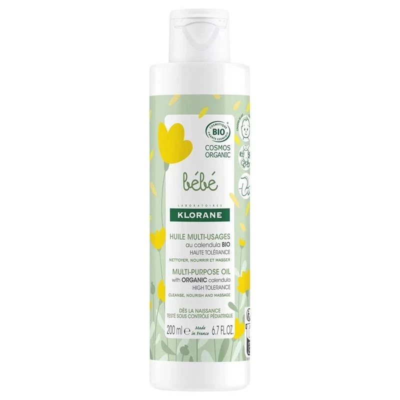 Klorane Bebe Aceite Multiusos A La Calendula BIO 200Ml 1 Klorane Bebe Aceite Multiusos A La Calendula BIO 200Ml
