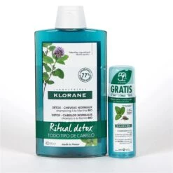 Klorane Champu A La Menta Bio 400Ml+ Champu Seco Detox 50Ml