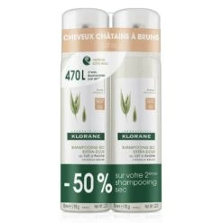 Klorane Champu Seco Avena Cabello Castaño/ Moreno 2x150Ml
