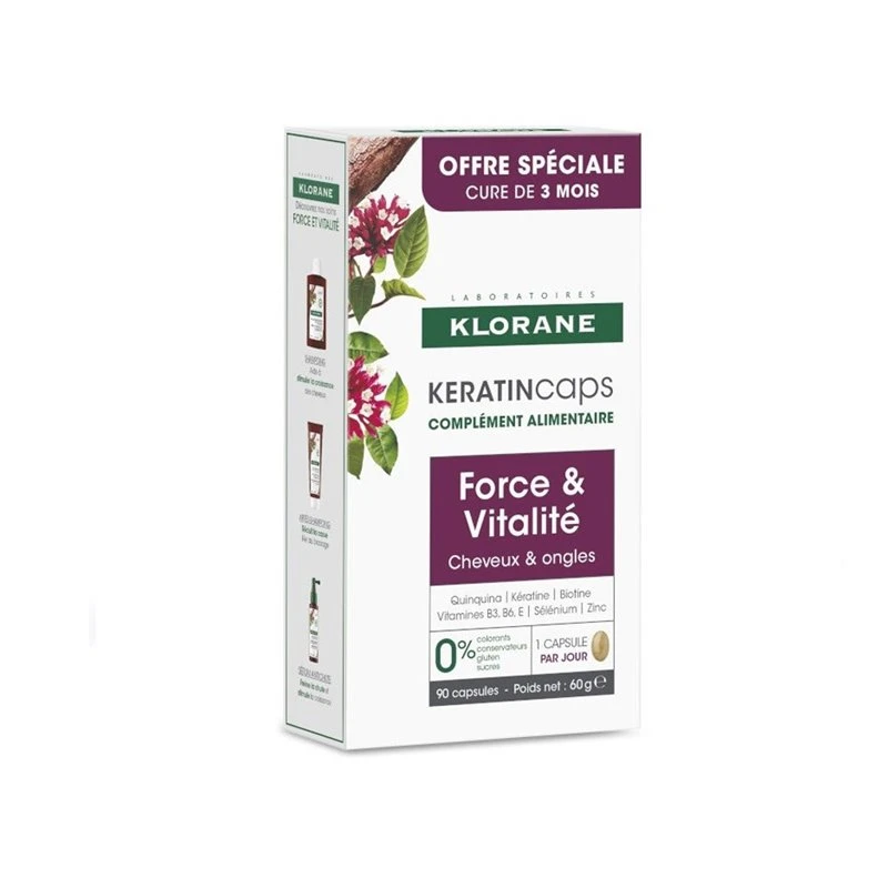 Klorane Keratincaps 3x30 Capsulas Triplo 1 Klorane Keratincaps 3x30 Capsulas Triplo