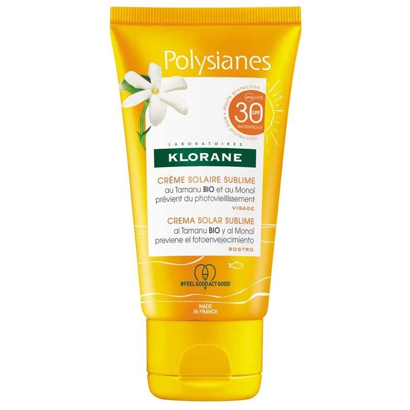 Klorane Polysianes Crema Sublimadora Solar Spf30 Rostro 50 Ml 1 Klorane Polysianes Crema Sublimadora Solar Spf30 Rostro 50 Ml