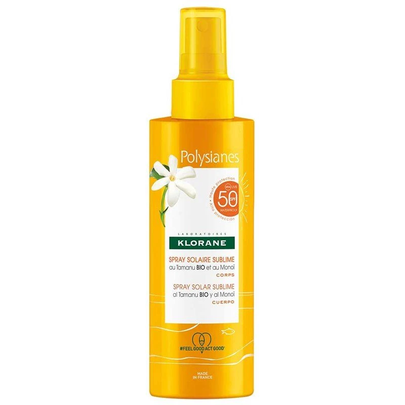 Klorane Polysianes Spray Solar Sublime SPF50 200Ml 1 Klorane Polysianes Spray Solar Sublime SPF50 200Ml