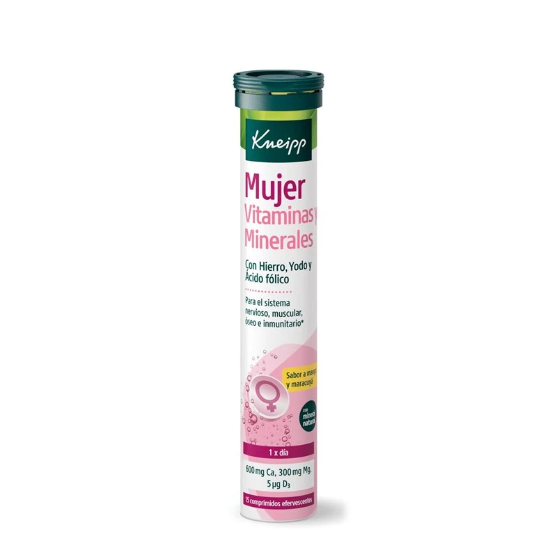 Kneipp Mujer Vitaminas Y Minerales 2x15 Comprimidos Efervescentes 2 Kneipp Mujer Vitaminas Y Minerales 2x15 Comprimidos Efervescentes - Imagen 2