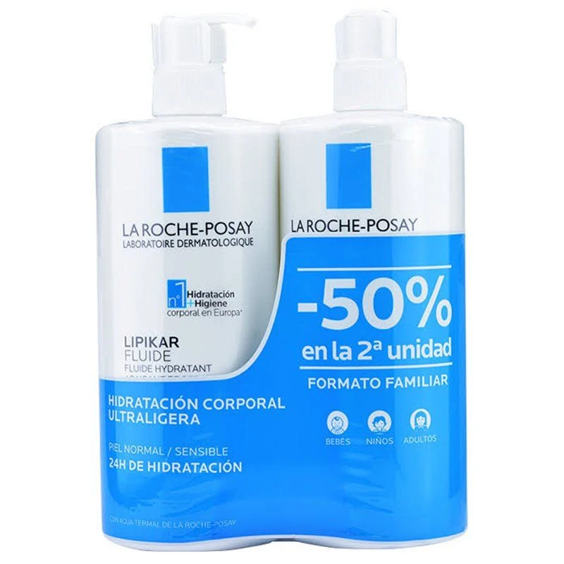 LA ROCHE-POSAY La Roche Posay Lipikar Fluido 2x750Ml 1 LA ROCHE-POSAY La Roche Posay Lipikar Fluido 2x750Ml