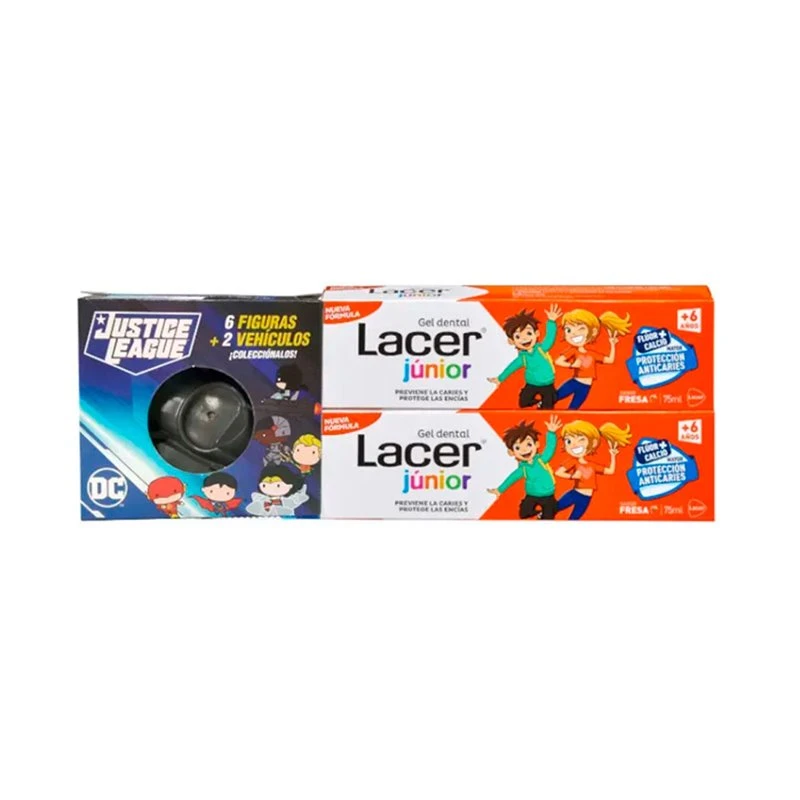 Lacer Junior Gel Dental Fresa 2X75Ml + Regalo 1 Lacer Junior Gel Dental Fresa 2X75Ml + Regalo