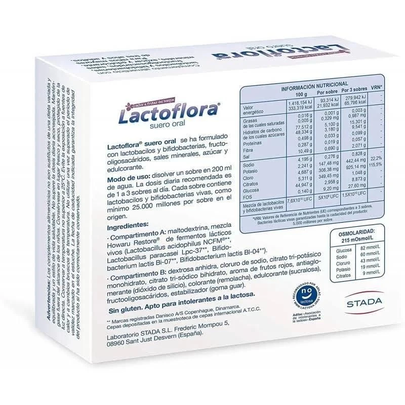 Lactoflora Suero Oral Frutas Del Bosque 2 Lactoflora Suero Oral Frutas Del Bosque - Imagen 2
