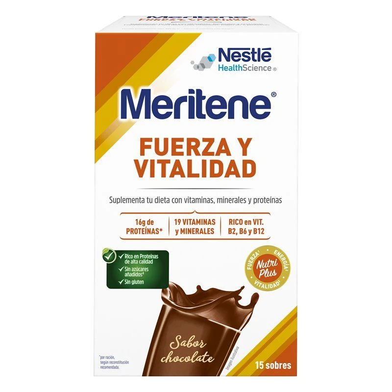 Meritene 30 G 15 Sobres Chocolate 1 Meritene 30 G 15 Sobres Chocolate