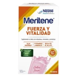 Meritene Fuerza Y Vitalidad Fresa 15 Sobres