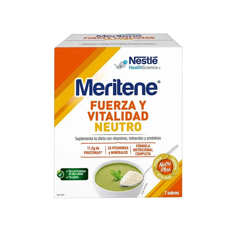 Meritene Fuerza Y Vitalidad Neutro Al Plato 7 Sobres 1 Meritene Fuerza Y Vitalidad Neutro Al Plato 7 Sobres