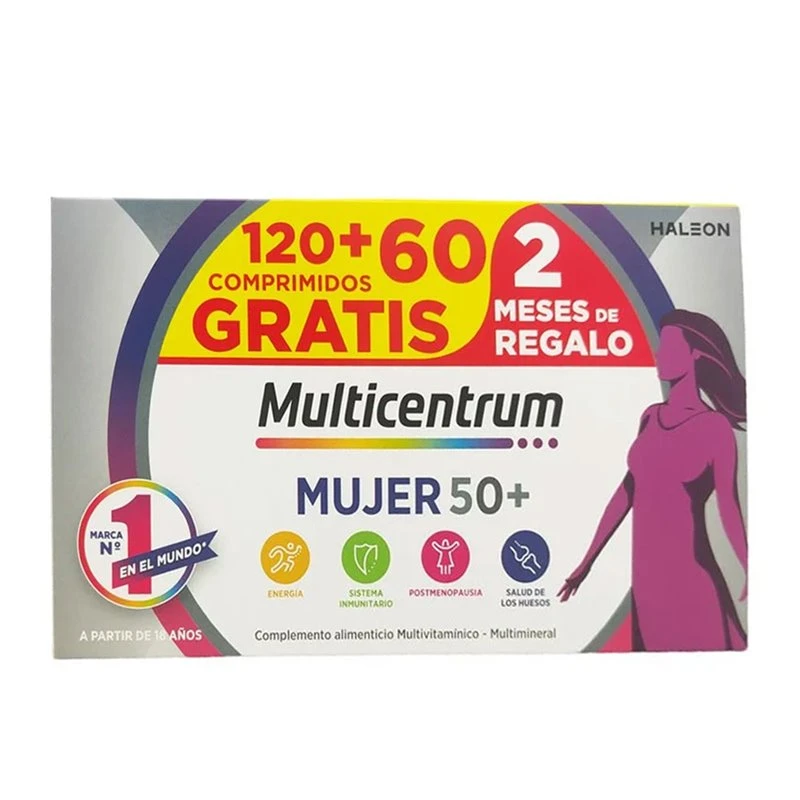 Multicentrum Mujer 50+ 180 Comprimidos 1 Multicentrum Mujer 50+ 180 Comprimidos