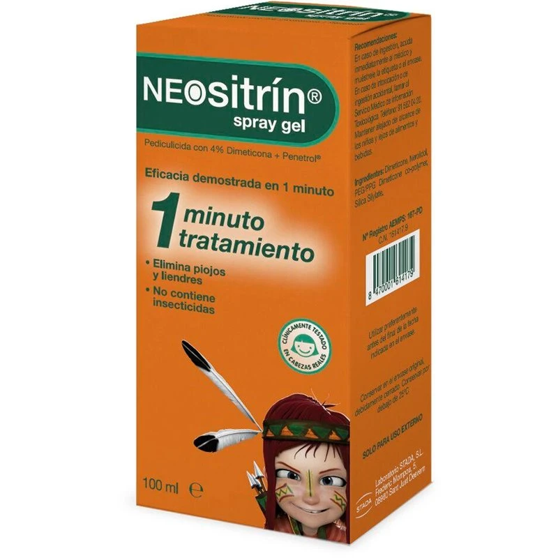 Neositrin Spray Gel Antipiojos 100ml 1 Neositrin Spray Gel Antipiojos 100ml