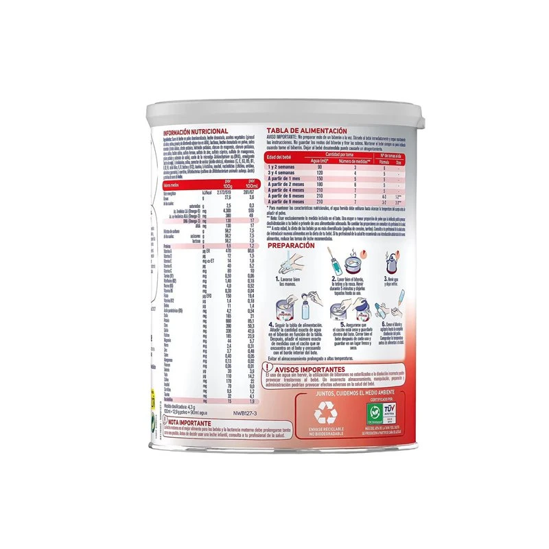 Nidina 1 Premium 800g 2 Nidina 1 Premium 800g - Imagen 2