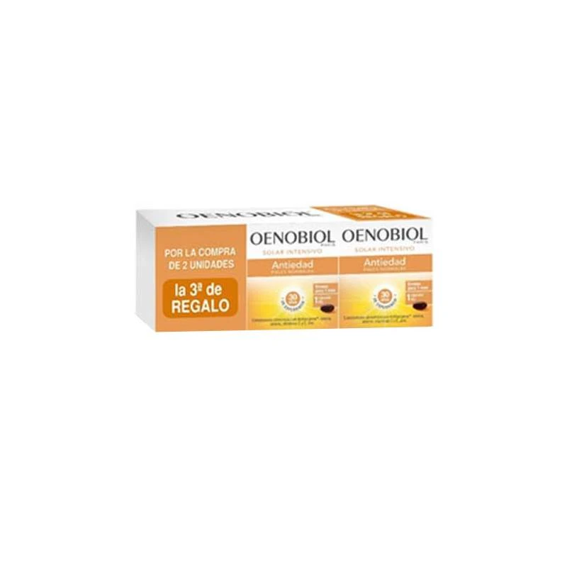 Oenobiol Solar Intensif Antiedad 3x30 Capsulas Triplo 1 Oenobiol Solar Intensif Antiedad 3x30 Capsulas Triplo