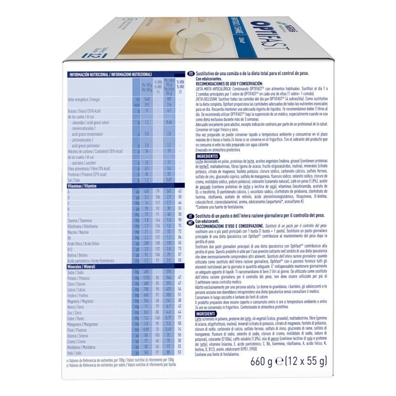 Optifast Batido Café 2x12 Sobres Duplo 5 Optifast Batido Café 2x12 Sobres Duplo - Imagen 5