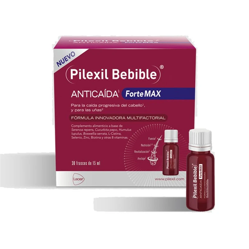 Pilexil Bebible Anticaida Forte MAX 30 Frascos 15Ml 1 Pilexil Bebible Anticaida Forte MAX 30 Frascos 15Ml