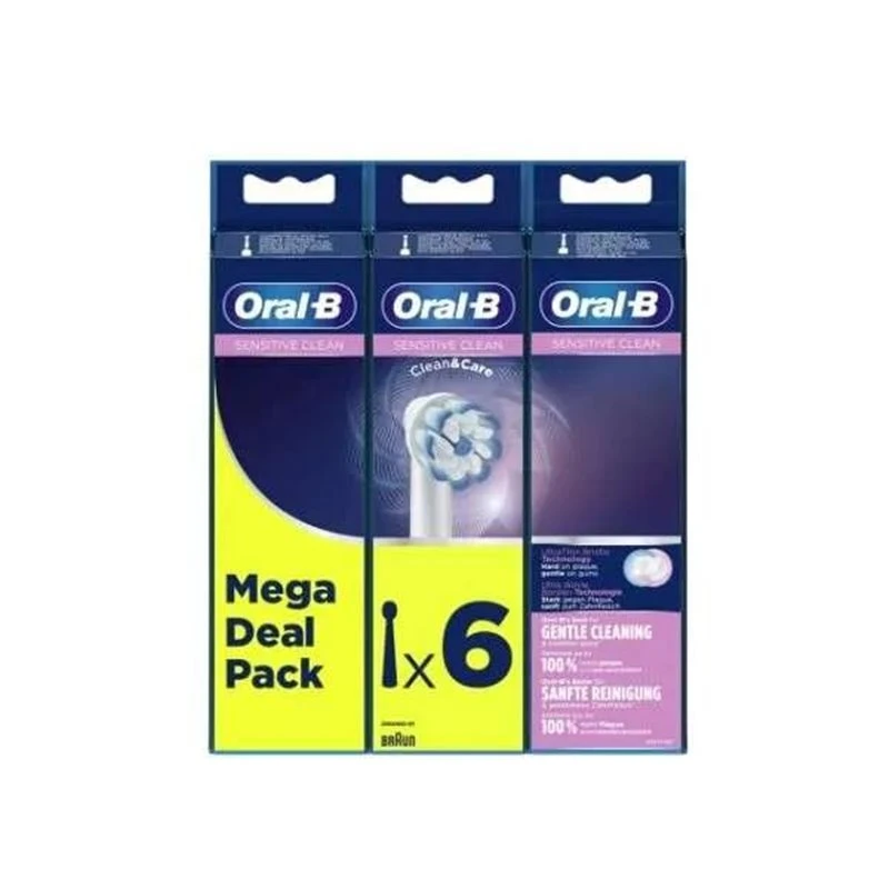 Oral B Recambio Cepillo Dental Electrico Oral-B Sensitive Clean 6 Cabezales 1 Oral B Recambio Cepillo Dental Electrico Oral-B Sensitive Clean 6 Cabezales