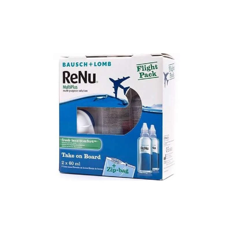 Renu Multiplus Flight Pack 2x60Ml 1 Renu Multiplus Flight Pack 2x60Ml