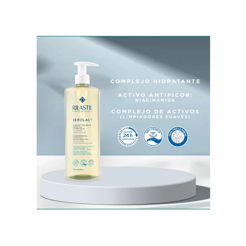 Rilastil Pack Xerolact Aceite Limpiador Protector 2x750 Ml 3 Rilastil Pack Xerolact Aceite Limpiador Protector 2x750 Ml - Imagen 3