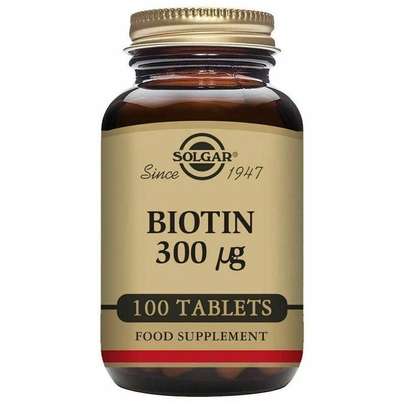 Solgar Biotina 300μg 100 Comprimidos 1 Solgar Biotina 300μg 100 Comprimidos