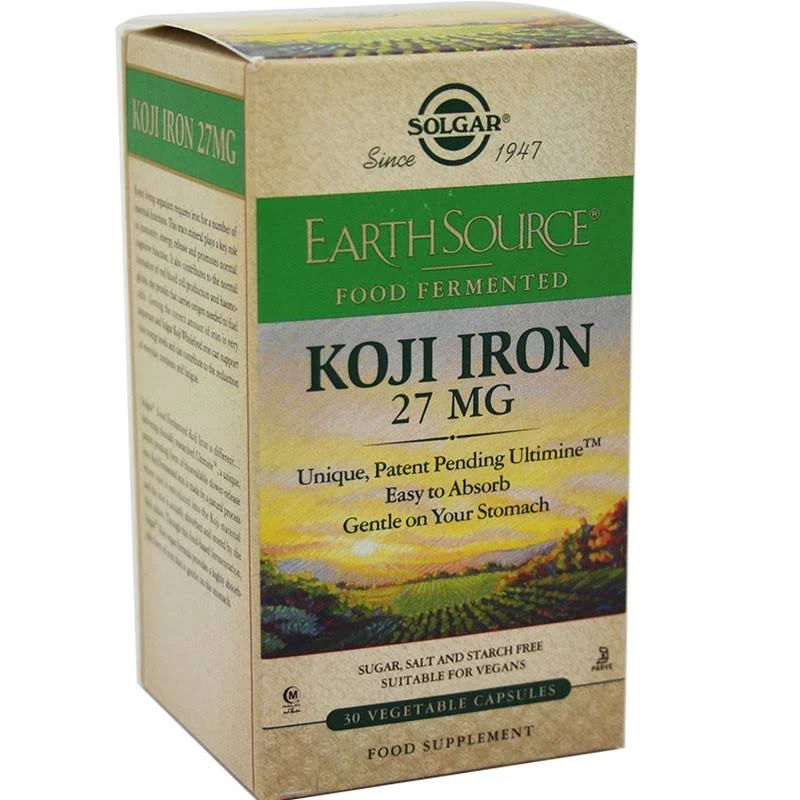 Solgar Koji Iron 27 Mg 30 Capsulas 1 Solgar Koji Iron 27 Mg 30 Capsulas