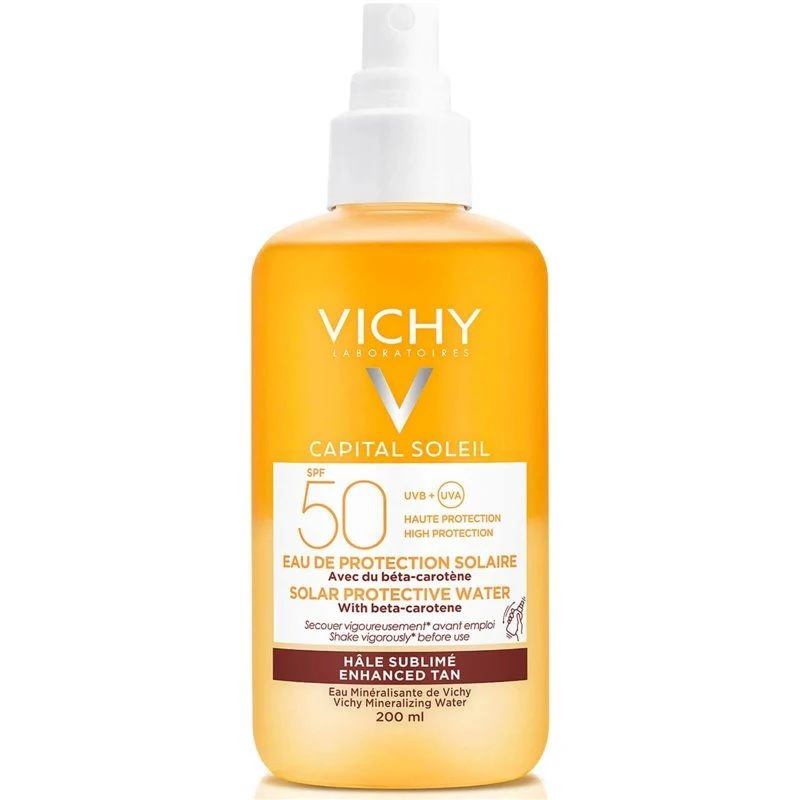 Vichy Capital Soleil Agua Solar Protectora Luminosidad SPF50 200Ml 1 Vichy Capital Soleil Agua Solar Protectora Luminosidad SPF50 200Ml