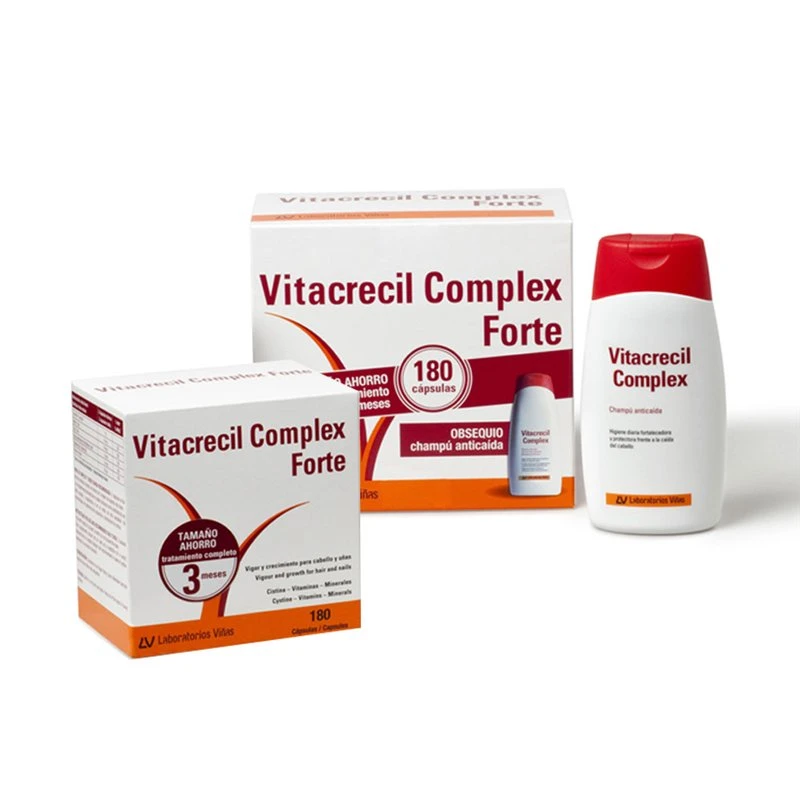 Vitacrecil Complex Forte 180 Capsulas + Champu 200Ml 1 Vitacrecil Complex Forte 180 Capsulas + Champu 200Ml