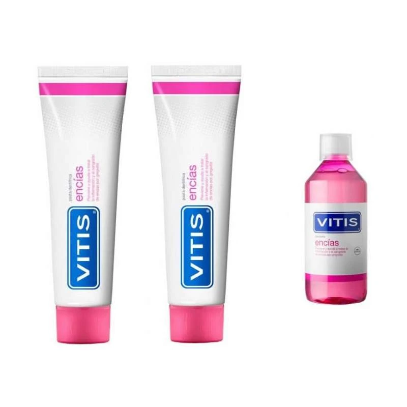 Vitis Encias Pasta Dentifrica 2x150ml + Colutorio 30Ml 1 Vitis Encias Pasta Dentifrica 2x150ml + Colutorio 30Ml